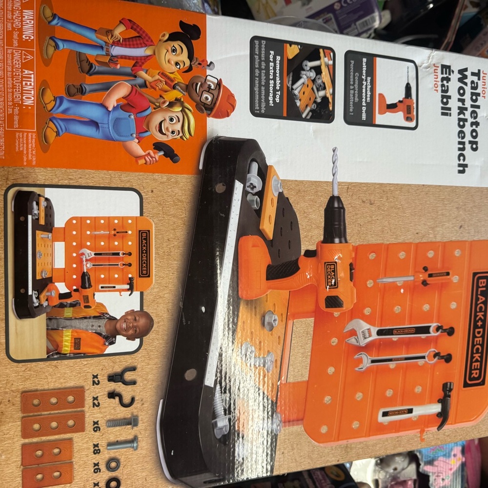 Black & Decker Kids Tool Workshop Set - Orange and Black